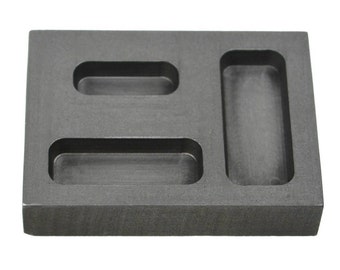 Cusstally Graphit Barren Formen 6 Stück | 1kg Schmelzform Für Metall - Gold Silber Kupfer Gießformen