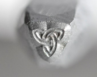 Triquetra Celtic Knot Steel Stamp 1/8" - 3mm Hardend Steel Hand Pressing Gold Silver Leather Wood Irish Celtic Jewelry