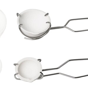 Ceramic Crucible Whip Tong Set Large Small Gold Silver Melting Crucible Kit Melt Down Precious Metals