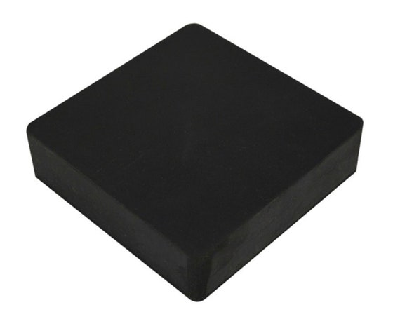 4" x 4" x 1" Jeweler's Rubber Bench Dapping Stamping Block Work Surface Metalsmith Tool