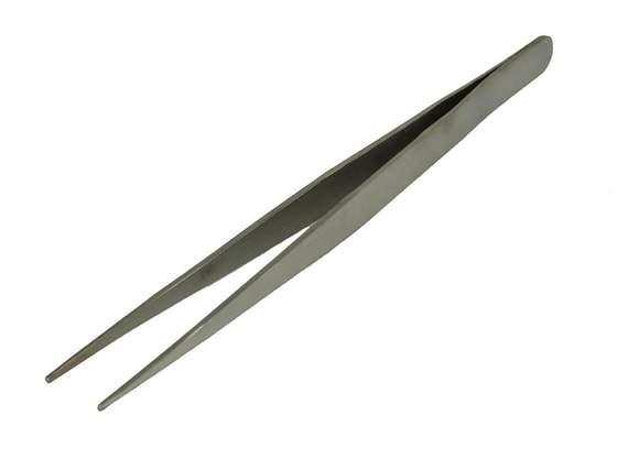 7 Stainless Steel Medium Tipped Straight Utility Tweezers Stainless Electronics Jewelry Repair Diamond Gemstone Tool