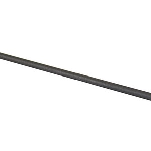 May include: A long, thin, black metal rod.