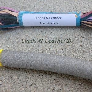 Kangaroo Leather lace knot making mandrel
