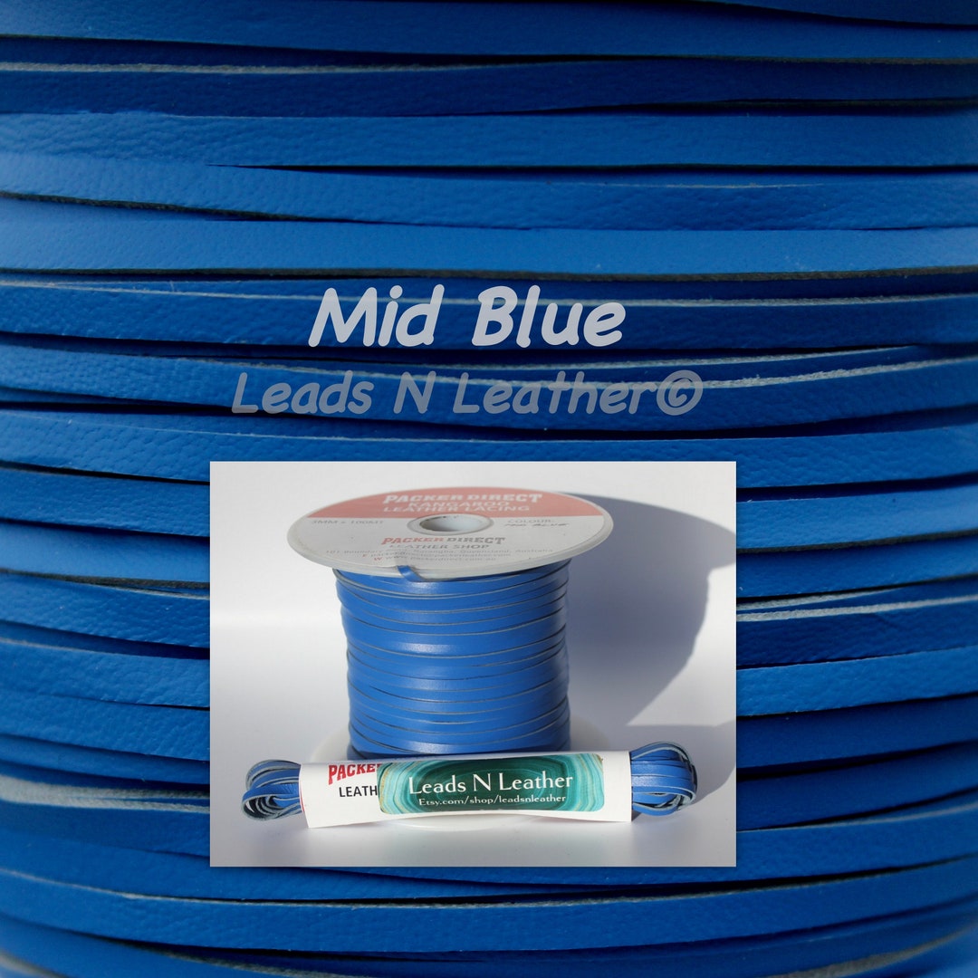 kangaroo-leather-kangaroo-leather-lace-buckstitching-mid-blue-etsy