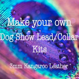 DIY Kangaroo leather lace kit, Roo Leather, Dog show lead/collar kit