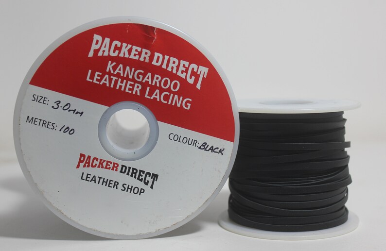 kangaroo lacing Kangaroo leather 3mmX 25 Meters buckstitch lace Kangaroo Leather lace