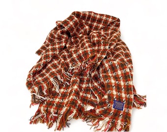 Vintage Pendleton Wool Occasional Throw, Mid Century Blanket, Cabin or Lodge Textile, Mod Sofa Accessory