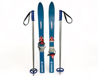 Rossignol Strato 102 Antique Refurbished Ski Wall Art Set