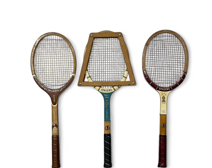 Vieille Raquette De Tennis Spalding Doris Hart En Bois Avec Bracelet - Édition Vintage Pour Collection