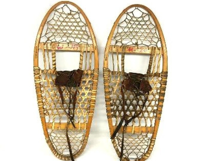 Vintage Snowshoes, Wooden Snowshoes, Northland Snowshoes, Bear Paw