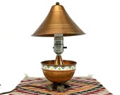 Vintage Copper Lamp, Hammered Copper Lamp, Vintage Southwestern Lamp, Mid Century Lamp, Mid Century Modern, Southwestern Decor