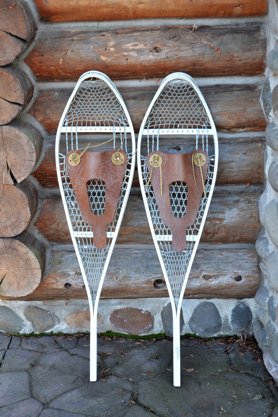 Vintage Snowshoes Military Snowshoes Cabin Decor Lodge Etsy