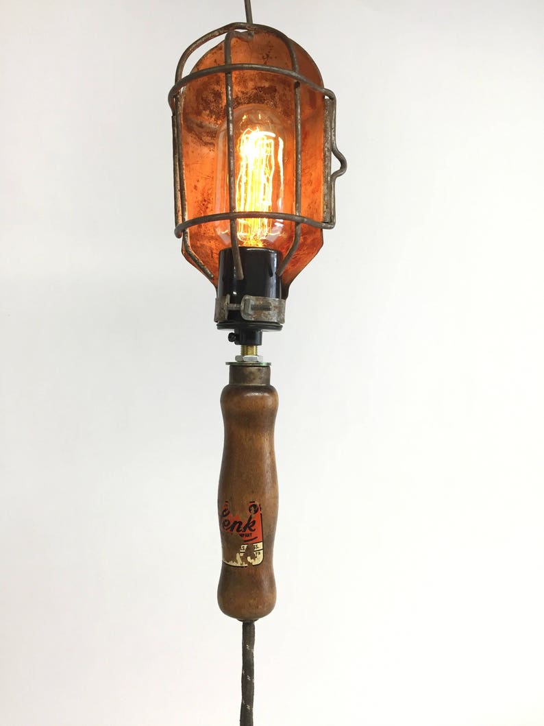 Pendant Lamp Steampunk Lighting Industrial Cage Light Man Cave Lighting Lenk Solder Iron Cage Light Vintage Cage Light