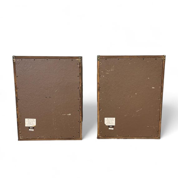 Vintage Retro Stereo Speakers - Voice of Music Model 64, 60s Wood