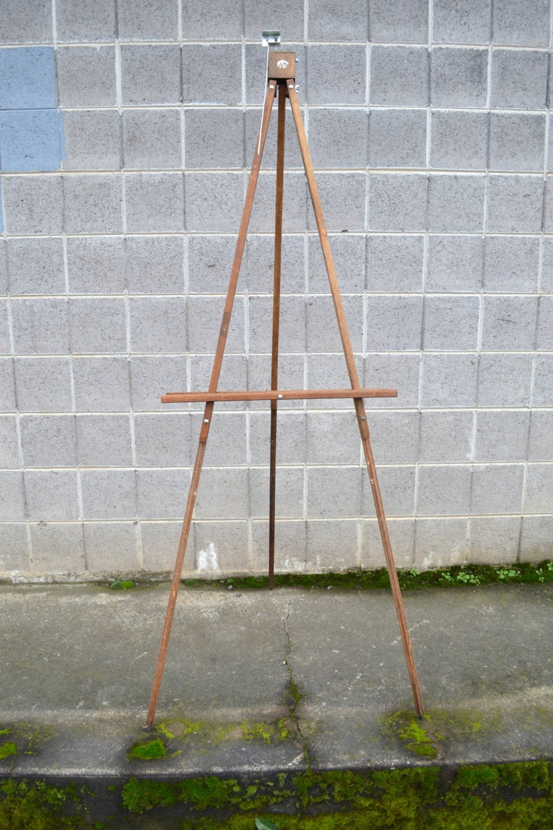 Anco Bilt Wooden Floor Easel Vintage Art Easel Painting Etsy