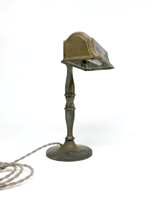 brass bankers lamp