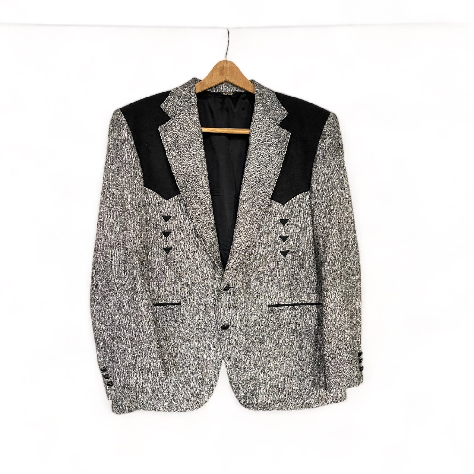 Vintage Men's Western Yoke Sport Coat Blazer, Rockabilly Vintage Men's Western Yoke Sport Coat Blazer, Rockabilly