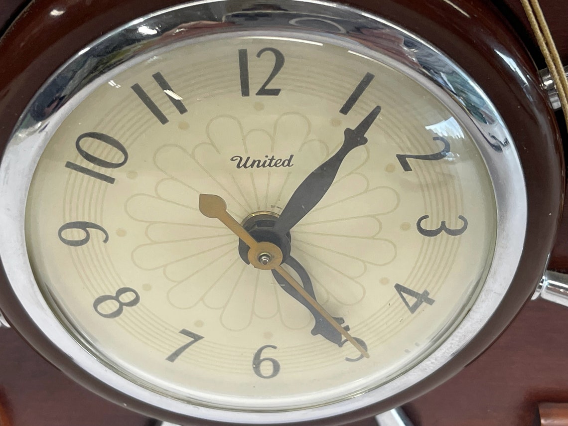 Vintage United Ship Clock Wood Ship Clock and Nightlight Etsy