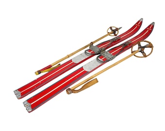 Rossignol Strato 102 Antique Refurbished Ski Wall Art Set