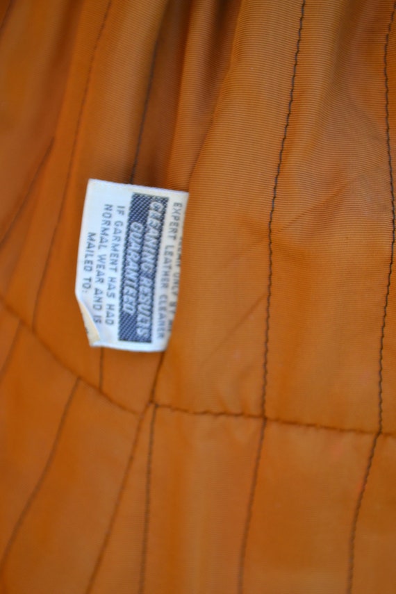 Vintage Leather and Fur Coat, Hollywood Glam Fur … - image 10