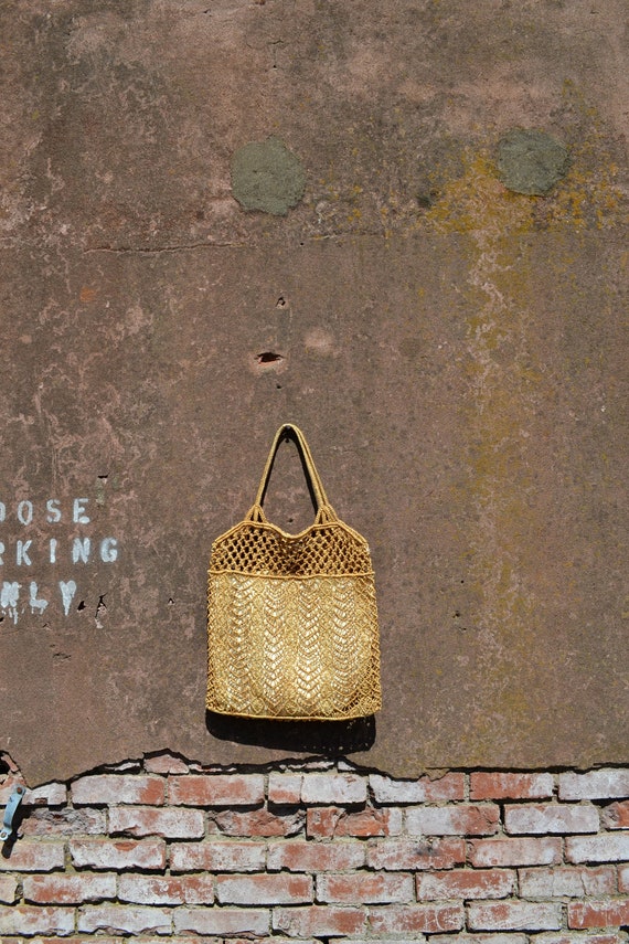 Vintage Boho Purse, Macrame Purse, Boho Macrame P