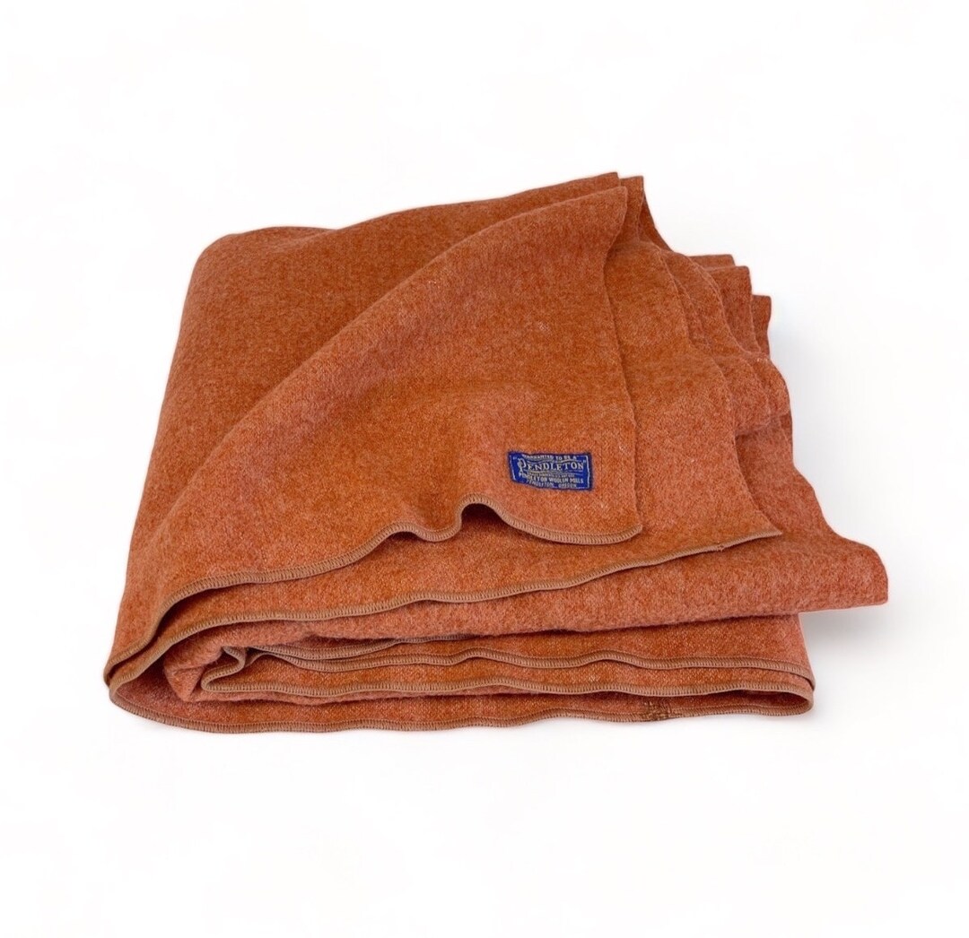 Vintage Pendleton Blanket Wool Blanket Mid Century Throw Etsy