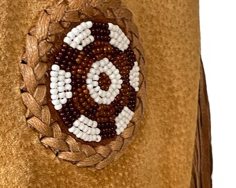 Vintage Suede Fringe Jacket – Echo Mountain Arturo, Beaded Western