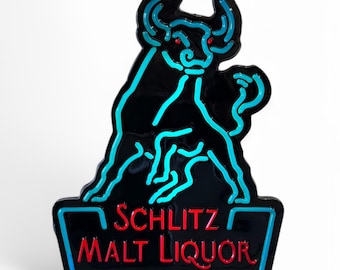 Schlitz Malt Liquor Bull Bar Sign. S1 - Etsy