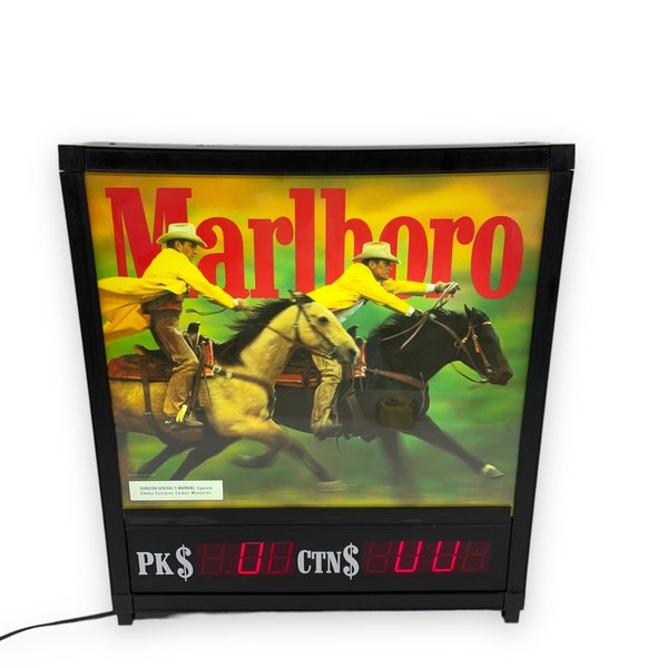 Marlboro Light-Up Sign With Clock For Sale At Auction - Mecum Auctions Australia