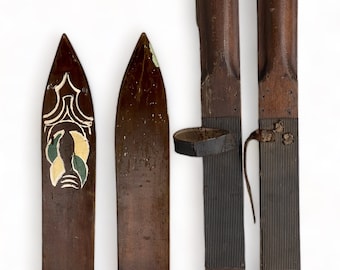 Rossignol Strato 102 Antique Refurbished Ski Wall Art Set