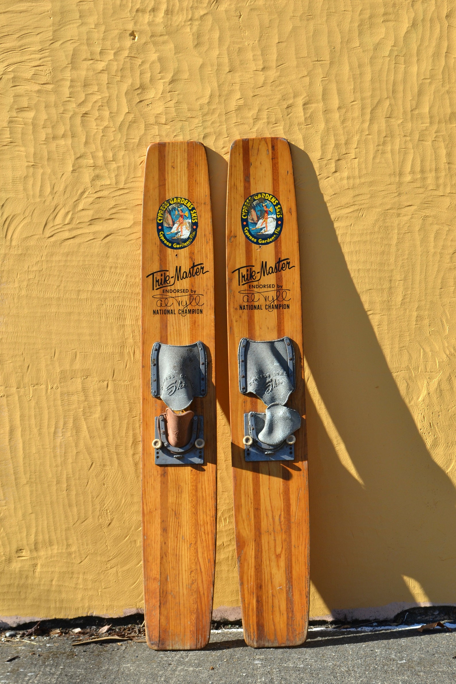 Vintage Water Skis Pair Wooden Water Ski Cypress Gardens Etsy