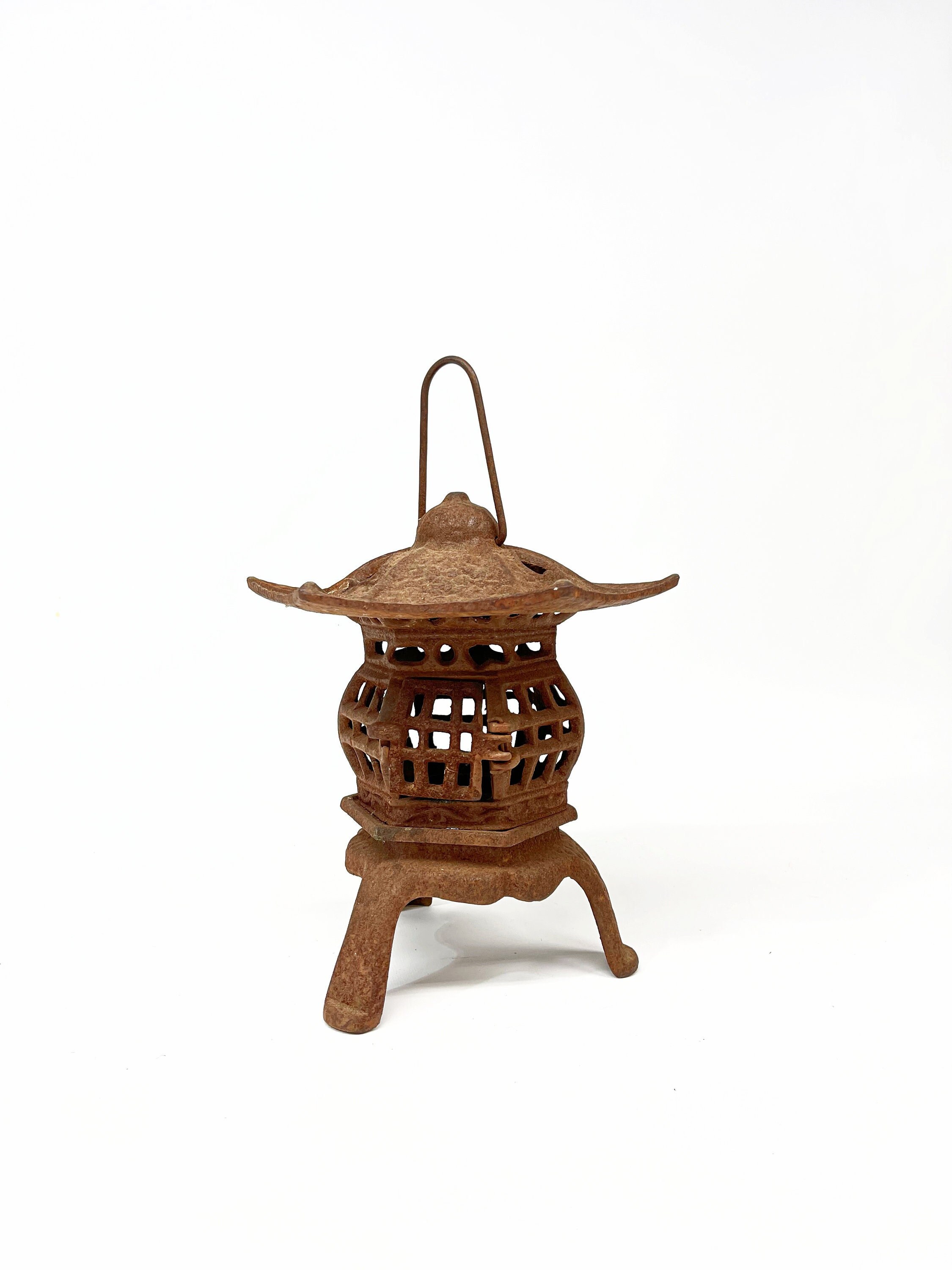 Vintage Large Pagoda Lantern Cast Iron Pagoda Japanese Etsy Canada