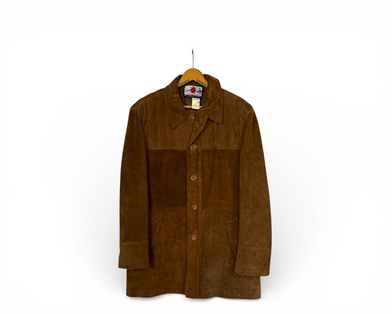 【70s】本革 スエード ジャケットvintage archive sullen Vintage Brown Suede Leather Jacket – 1970s Retro Style - Etsy
