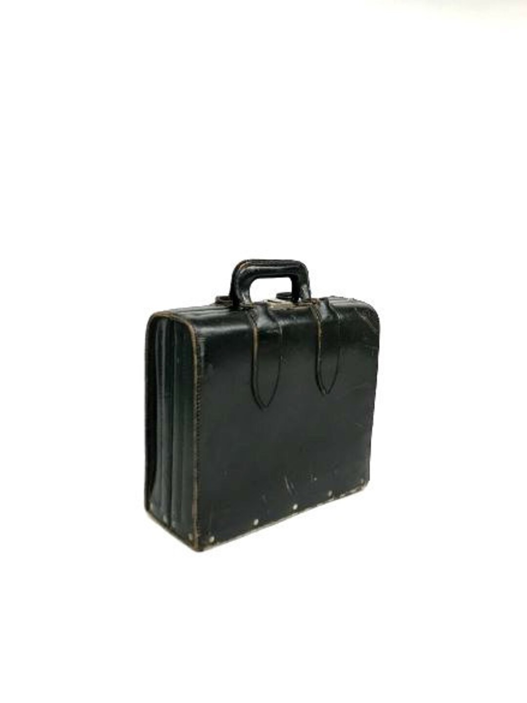 Vintage Leather Traveling Salesman Briefcase, Leather Briefcase ...