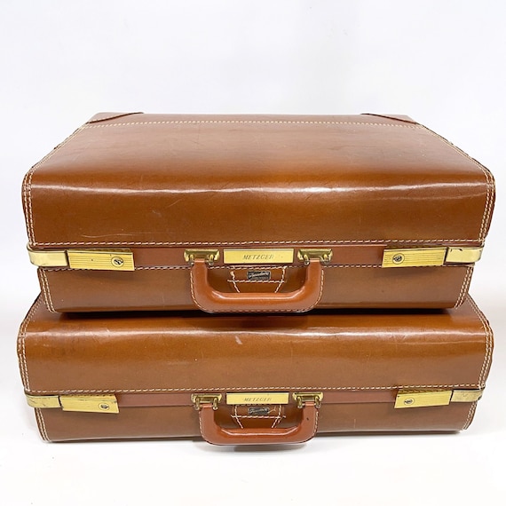 Vintage Super Fortress 2 Piece Set - Brown Leather luggage – Ethel