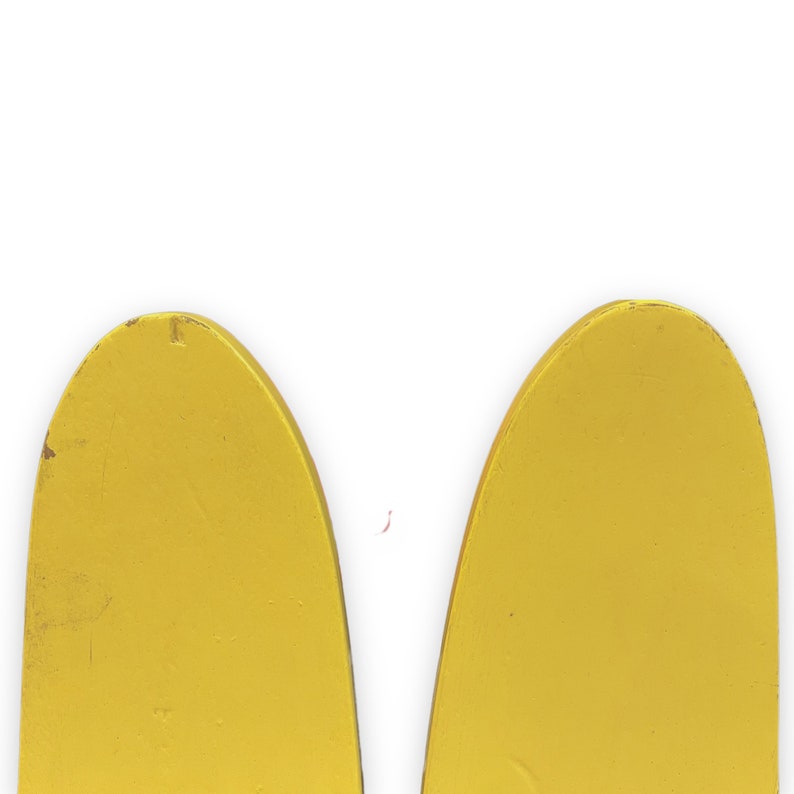 Vintage Water Skis Pair Wooden Water Skis Yellow Water Skis Etsy