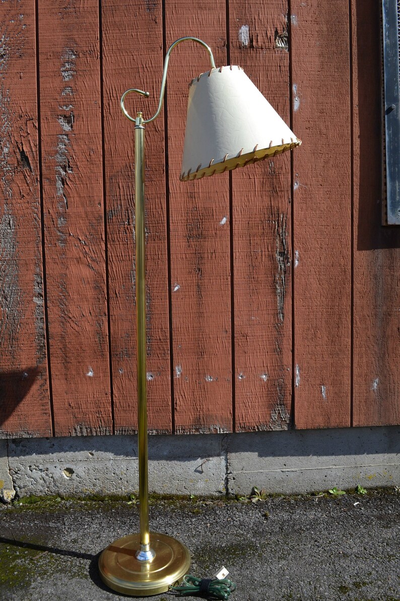 Mid Century Floor Lamp Brass Image 0