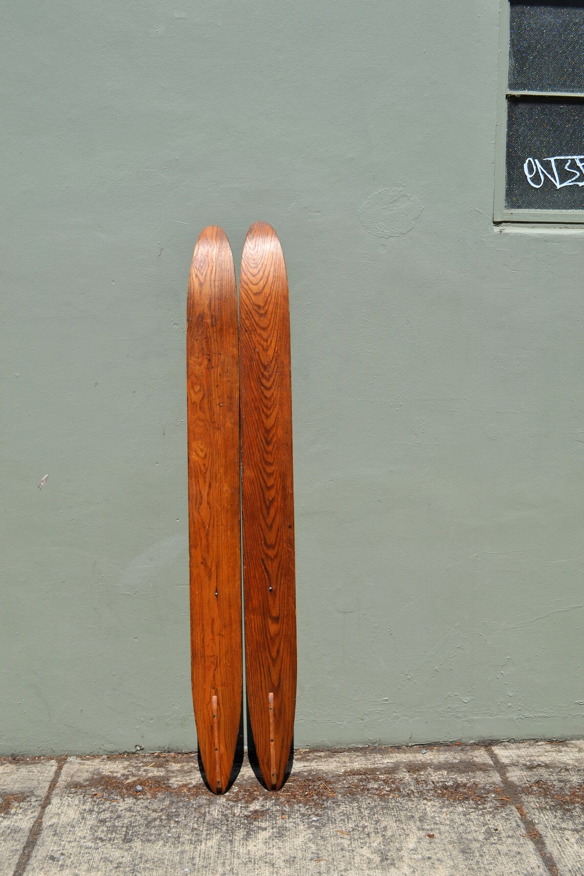 Vintage Water Skis Pair Wooden Water Skis Beach House Decor Etsy