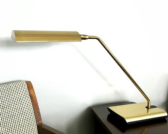 Vintage Mid Century Koch Lowy Brass Lamp, Articulating Modern Lamp, Adjustable Retro Mid Mod Lighting