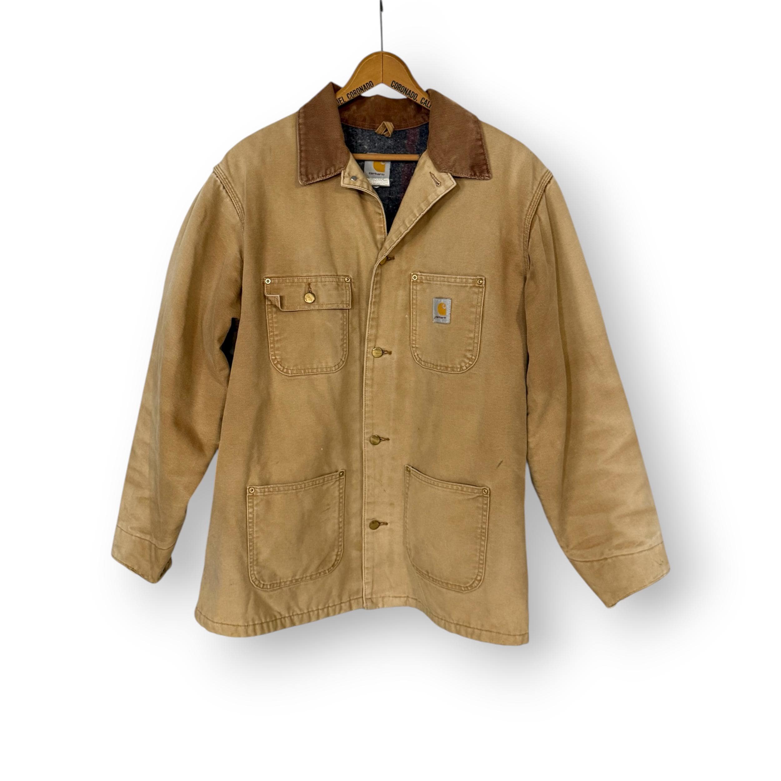 ジャケット・アウター CAR HARTT chore coat VINTAGE Vintage Carhartt Blanket Lined Chore Jacket - Workwear Coat (size
