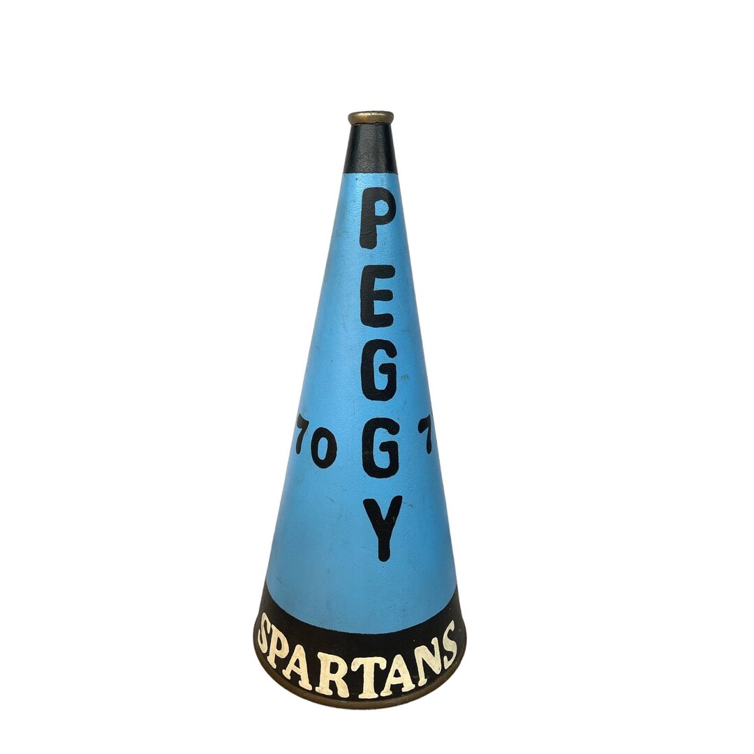 Vintage XL Cheerleader Megaphone, Pep Rally Supplies, Cheer Squad ...