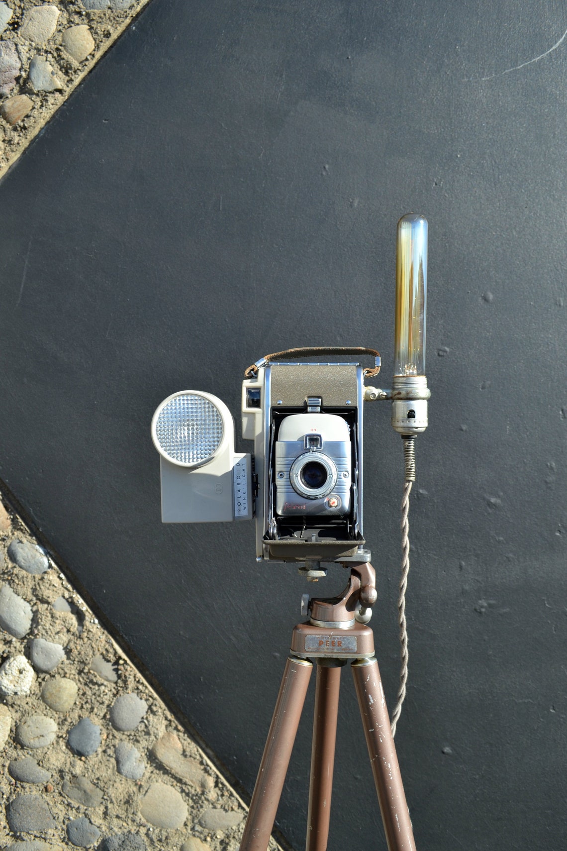 Tripod Floor Lamp Camera Tripod Lamp Antique Camera Etsy