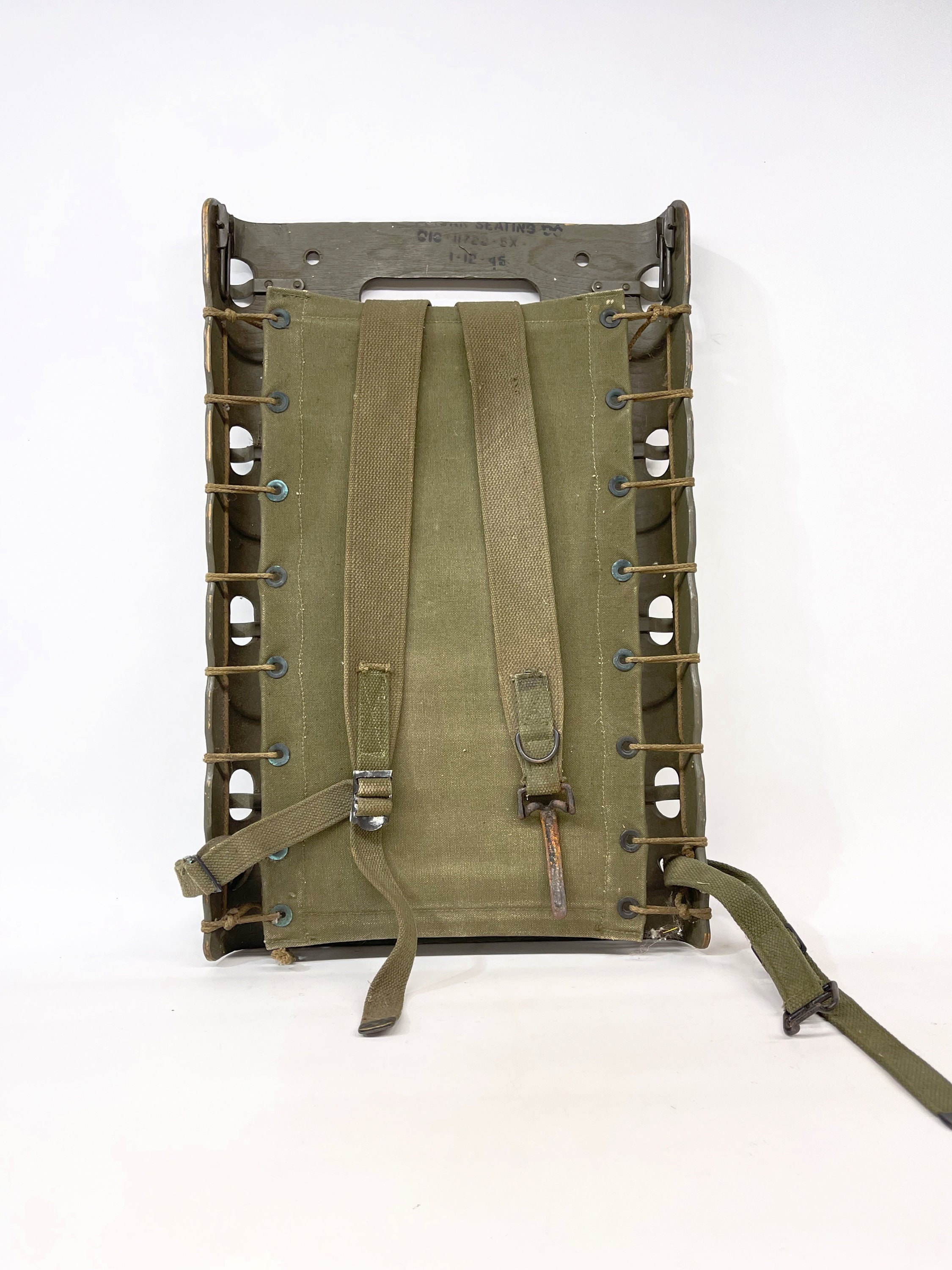 Vintage US Military Backpack Frame, Wood Backpack Frame, Cabin Decor ...