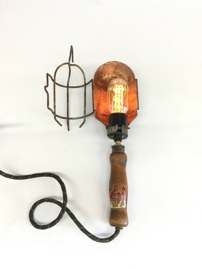 Pendant Lamp Steampunk Lighting Industrial Cage Light Man Cave Lighting Lenk Solder Iron Cage Light Vintage Cage Light