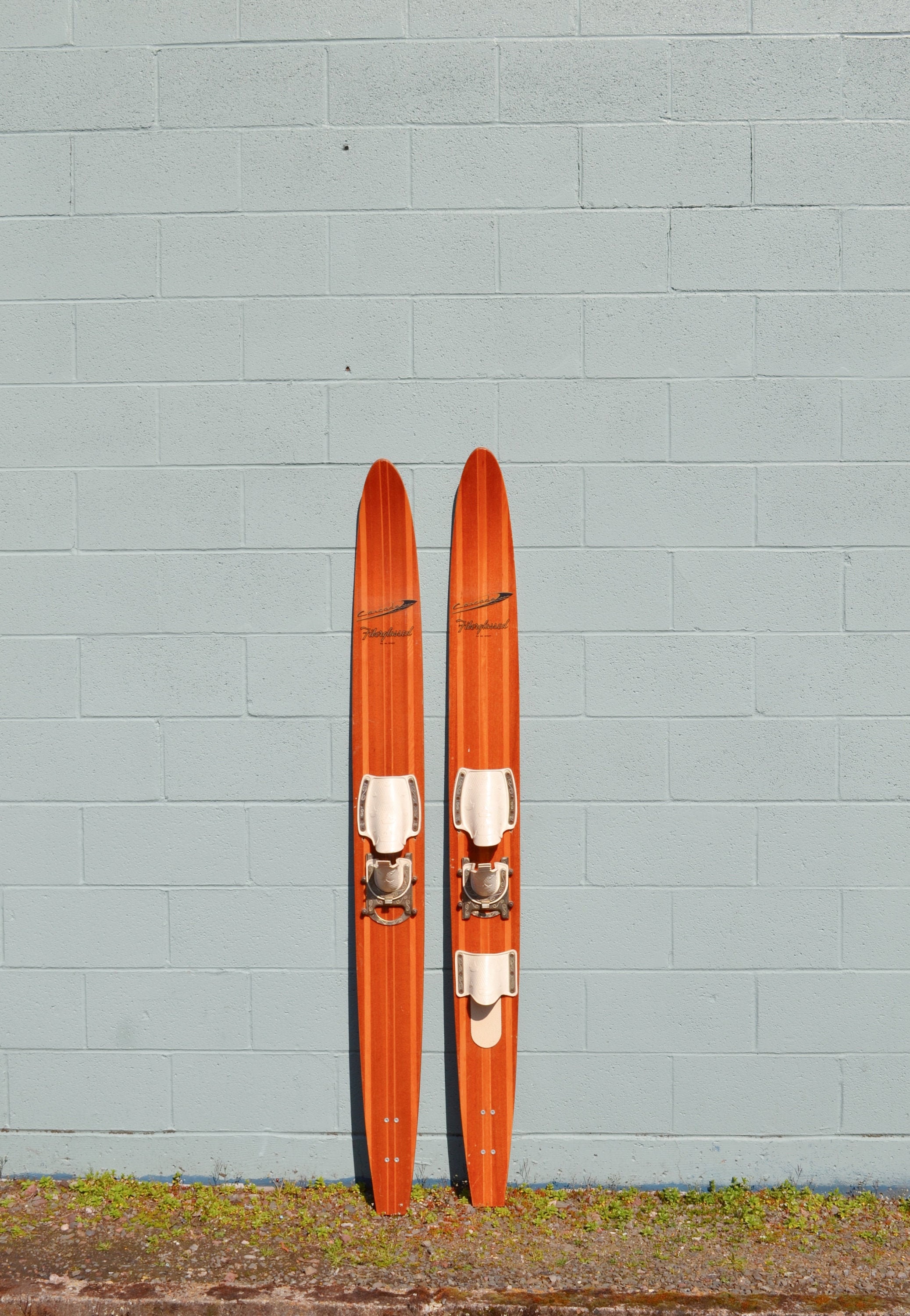 Vintage Water Skis Pair Cascade Water Skis Water Ski Wood Etsy