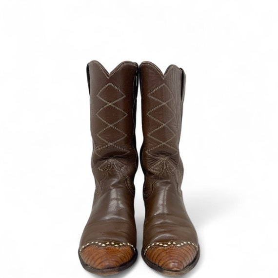 Vintage Justin Cowboy Boots L4050 Classic Western S… Gem