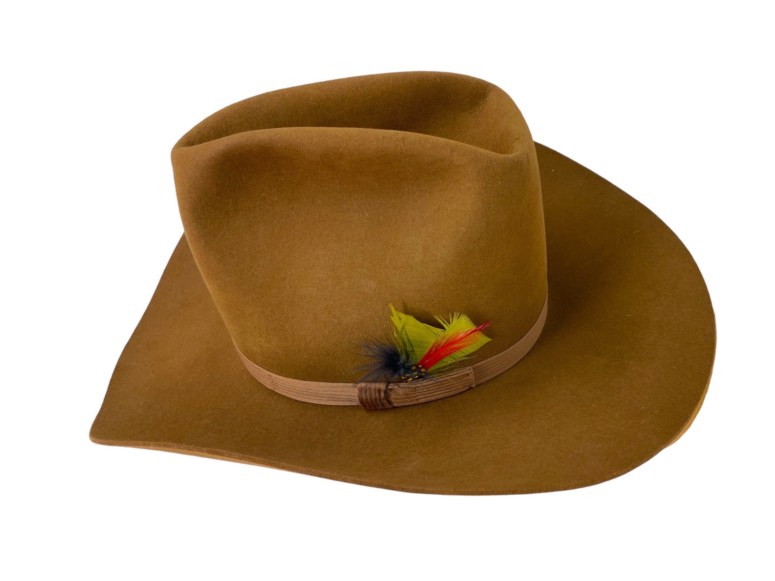 Vintage Resistol Beaver Felt Cowboy Hat - Western Wear, Size 7 1/4