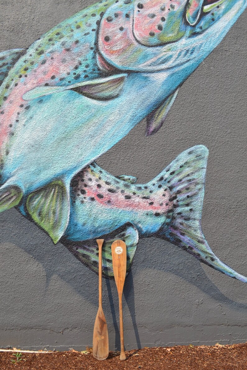 Vintage Boat Paddles Pair Smokers Brand Paddles Boat Oars Etsy