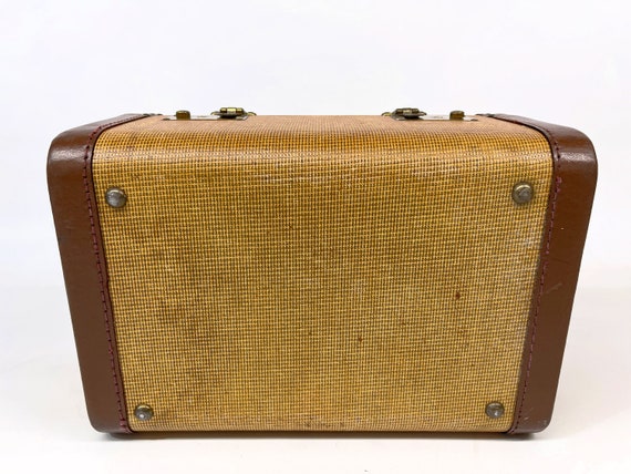 Vintage Mid Century Train Case, Modern Hard Side … - image 10