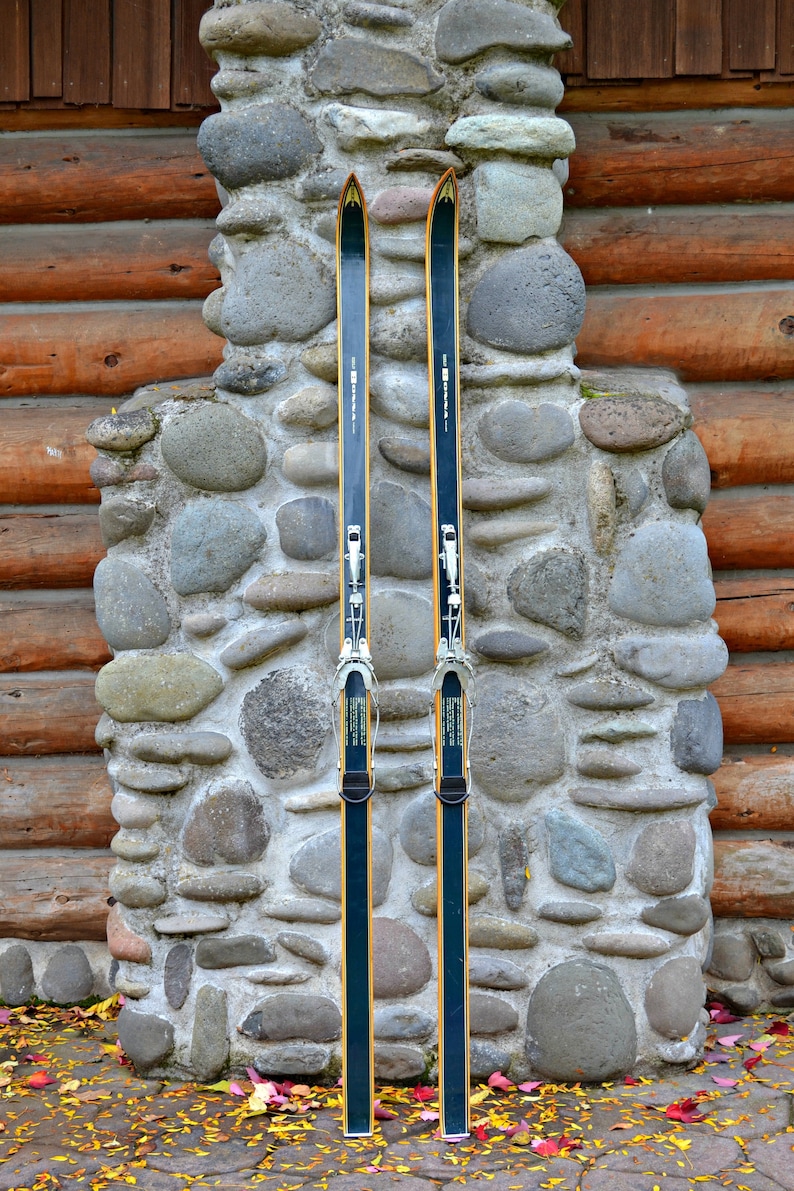 Vintage Snow Skis Cabin Wall Decor Bonna Fjellski Skis Ski